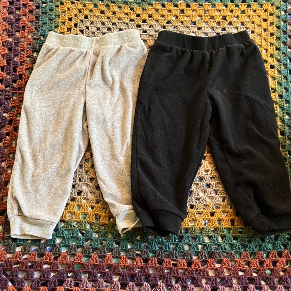 Simple Kids Black and Gray Joggers